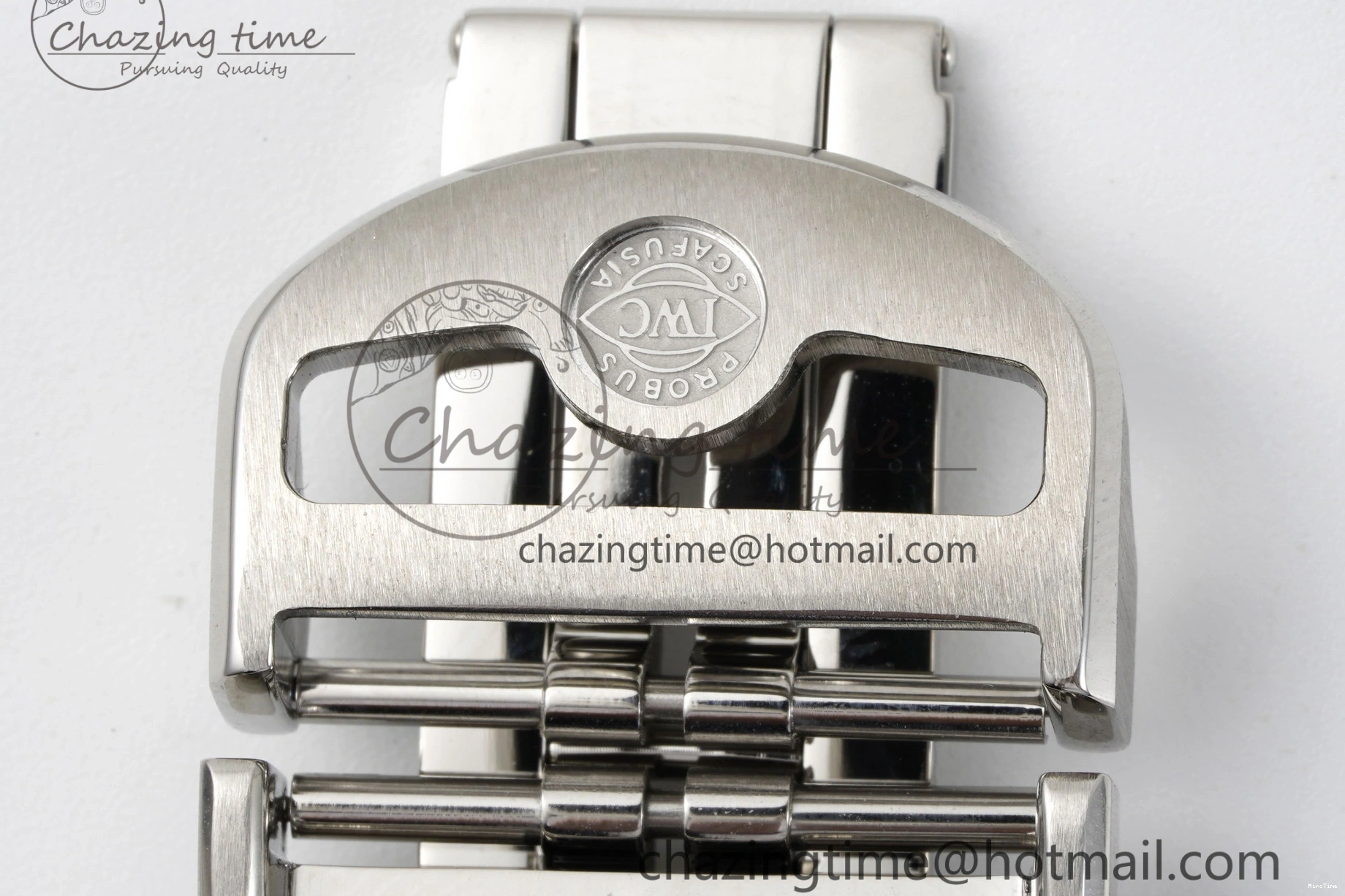 MIROTIME 0408 Portuguese Chrono IW3716 RSF 1:1 Best Edition Blue Dial on Black Leather Strap A RelaxedFit 7045